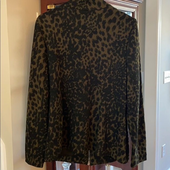 Linea Animal Print Lightweight Jacket EUC - Picture 4 of 4